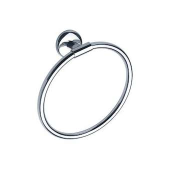 Porte-serviettes anneau D 190 mm, dim 215 mm, tube laiton chromé D 12 et 16 mm|Pellet asc-PT4010145