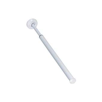 Porte-serviettes coulissant 1 barre extensible 465 à 715 mm, alu époxy blanc|Pellet asc-PT4013130