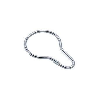 Anneaux rideaux de douche livré par sachet de 12, fil laiton chromé.|Pellet asc-PT4693312