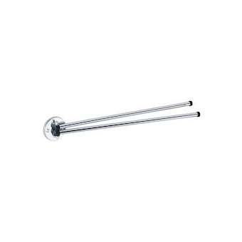 Porte-serviettes 2 barres mobiles 430 mm, tube acier chromé D 12 mm|Pellet asc-PT4821125