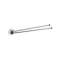 Porte-serviettes 2 barres mobiles 430 mm, tube acier chromé D 12 mm
