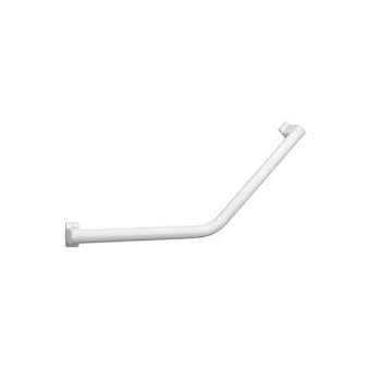 Barre d'appui coudée 135DEG symétrique, 418 x 418 mm, tube alu. blanc D 38 x 25|Pellet asc-PT4049833