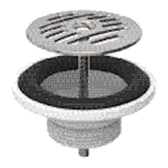 Bonde Geberit avec écoulement libre, grille|Geberit-GBR152.005.00.1