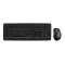 CHERRY DW 5100 - Ens clavier&souris radio 2.4 GHz - FR noir souris ergonomique