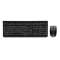 CHERRY DW 3000 - Ens clavier&souris radio 2.4 GHz FR noir touches gravées laser