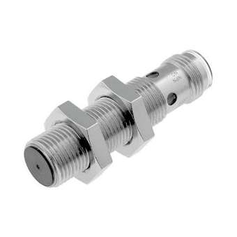 M12, blindé, sn: 4 mm, l: 34(48) mm, 12-24 vcc, pnp, no, M12|Omron electronics-OMRE2A-M12KS04-M1-B1