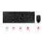 CHERRY B.UNLIMITED 3.0 - Ens clavier&souris radio 2.4 GHz rechargeables FR noir