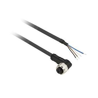 OsiSense XZ - connecteur pré-câblé - coudé femelle - M8 - 4 broches - 5m|Schneider Electric-SCHXZCP1041L5
