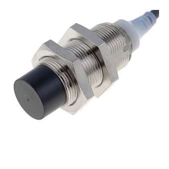 M18, non blindé, sn: 16 mm, l: 39(59) mm, 12-24 vc.c., pnp, no, 2m|Omron electronics-OMRE2A-M18KN16-WP-B12M