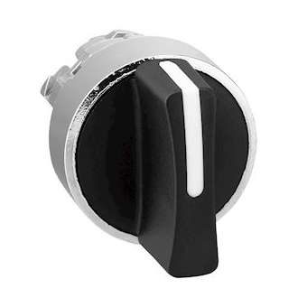 Harmony XB4 - tête bouton tournant à manette - D22 - 3 pos rap de G au C - noir|Schneider Electric-SCHZB4BD7
