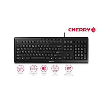 CHERRY STREAM KEYBOARD - Clavier SX - Multimédia - 3 LED - USB - Noir -QWERTY US|Cherry-CY1JK-8500EU-2