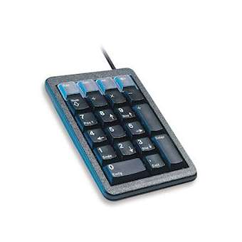 CHERRY KEYPAD - G84-4700 - Pavé numérique ML 21T + 4 relégendable USB FR noir|Cherry-CY1G84-4700LUCFR-2