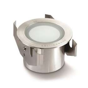 GL050, encastré de sol rond en inox 316 3W, opaque, aisceau de 100DEG, 3000K, IP|Collingwood-SLHGL050BC