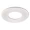Collerette ronde blanc mat pour les encastrés de plafond H2
