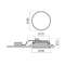 Downlight rond Mango+ Midi 10/13 C/EW 840 Blanc, RAL9010 avec connecteur Wieland