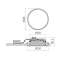 Downlight rond Mango+ Maxi 16/21 C/EW 840 Blanc, RAL9010 avec connecteur Wieland