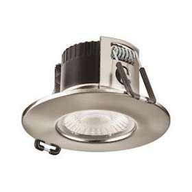 H2 Lite 55DEG 4000K Acier Brossé dimmable 230V RT2020, recouvrable d'isolants|Collingwood-SLHDLT688BS5540