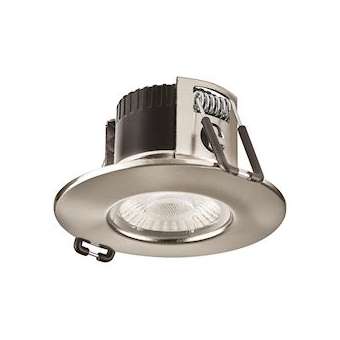 H2 Lite 55DEG 3000K Acier Brossé dimmable 230V RT2020, recouvrable d'isolants|Collingwood-SLHDLT688BS5530