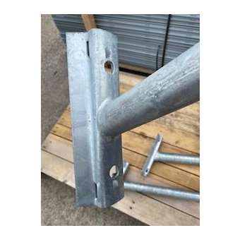 Console murale ID 84 en acier galvanisé, 0,5m diamètre 49mm par patins|Petitjean-PTJ7232630063