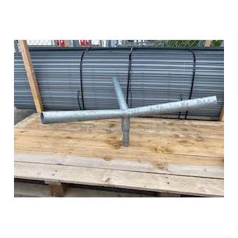 Triple crossette KC en acier galvanisé, 0.50m, 5 degrés pour fût 60mm|Petitjean-PTJ6880883103
