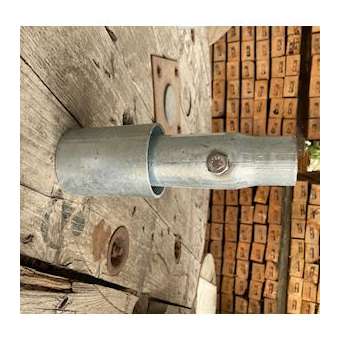 Embout démontable lisse en acier galvanisé 76x100mm pour fût 60mm|Petitjean-PTJ6881010773