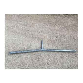 Double crosse DA en acier galvanisé 1,5m, 5 degrés pour fût 60mm|Petitjean-PTJ6107142733