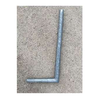 Simple crosse DA en acier galvanisé 1m, 5 degrés, pour fût 60mm|Petitjean-PTJ6107141753