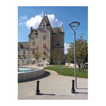 TC 89, mât tubulaire en acier thermolaqué, dia.89mm, hauteur 4m, sans tiges|Petitjean-PTJ6140900402