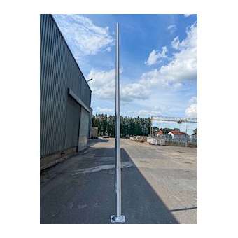 MARS, mât rond-conique aluminium thermolaqué 120/60, hauteur 4m, avec tiges|Petitjean-PTJ7500789932