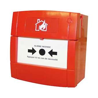 Déclencheur manuel rouge incendie filaire|Cordia-KDAADMR0001