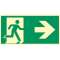 Panneau PVC photoluminescent Sortie Droite L300 x 150mm|Cordia-KDASEVH0001