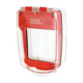 Coque de protection DM saillie étanche incendie rouge|Cordia-KDAACPD1103