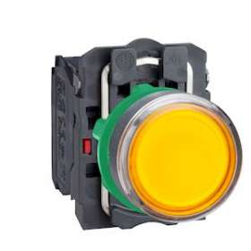 Harmony bt-pous lumineux orange D22 - impulsion - 24V - 1O+1F|Schneider Electric-SCHXB5AW35B5