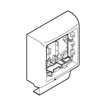 Cadre simple Appareillage Saillie Legrand - Pour moulure Keva 50x20mm - Blanc|Planet wattohm-PLW11841