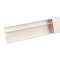Moulure Keva 75mmx20mm - Fond+couvercle-2 compartiments-Longueur 2m-Blanc Artic