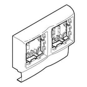 Cadre double Appareillage Saillie Legrand - Pour moulure Keva 50x20mm - Blanc|Planet wattohm-PLW11842
