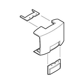 Té de dérivation sauf sous plafond -Pour moulure Keva 22mmx12mm-PVC Blanc Artic|Planet wattohm-PLW11507
