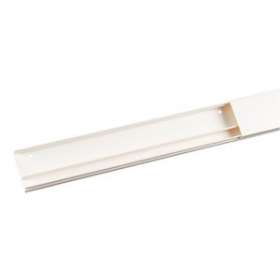 Moulure Keva 50mmx15mm - Fond+couvercle-2 compartiments-Longueur 2m-Blanc Artic|Planet wattohm-PLW11560