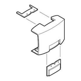 Té de dérivation -Pour moulure Keva 50mmx20mm - PVC Blanc Artic|Planet wattohm-PLW11587