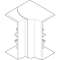 Angle intérieur variable 80DEG à 120DEG - Pour goulotte Logix 160x50mm - Blanc A