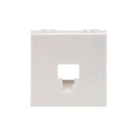 Face avant Affleurante 45x45 pour 1 RJ45 Blanc pour goulotte (Cond. 120 pièces )|Corning Pouyet-POUFP4MF1KA