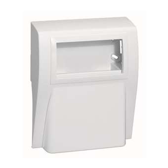 Support 1 et 2 postes pour appareillage Logix-Pour plinthe Keva LED System-Blanc|Planet wattohm-PLW11720
