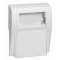 Support 1 et 2 postes pour appareillage Logix-Pour plinthe Keva LED System-Blanc