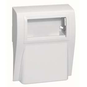 Support 1 et 2 postes pour appareillage Logix-Pour plinthe Keva LED System-Blanc|Planet wattohm-PLW11720