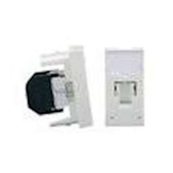 Prise RJ45 Cat 5e FTP 9 Points 45x45, Translucide|Corning Pouyet-POUK5EF45ND