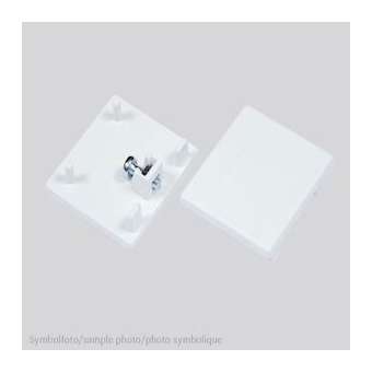 Embout pour rail 3 phases carré blanc|Planlicht-AH4676011WS