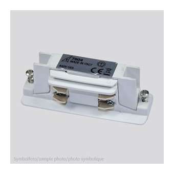 Raccord en ligne conducteur blanc pour rail 3 pha blanc|Planlicht-AH4676006WS