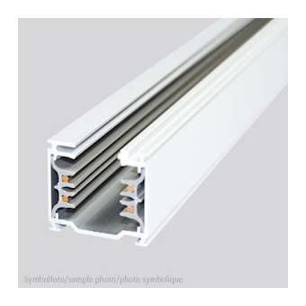 Rail 3 phases 2000mm carré blanc LxlxH: 2000x36x33mm|Planlicht-AH4676002WS