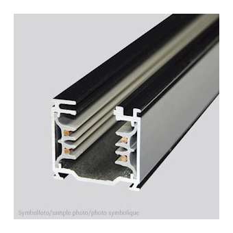 Rail 3 phases 1000mm carré noir LxlxH: 1000x36x33mm|Planlicht-AH4676001SW