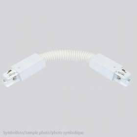 Raccord flexible pour rail 3 phases carré blanc Lxl: 300mm|Planlicht-AH4676010WS